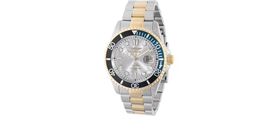 Invicta Men's Pro Diver Quartz 3 Hand Silver Dial Watch