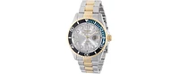 Invicta Men's Pro Diver Quartz 3 Hand Silver Dial Watch