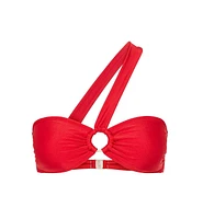 Lscn by Lascana Women's O-Ring Bandeau Bikini Swimsuit Top