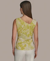 Donna Karan New York Women's Sleeveless Printed Knit Top