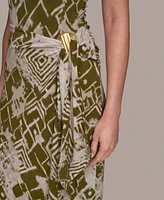 Donna Karan New York Women's Printed Sleeveless Dress