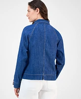 Nautica Jeans Women's Raglan-Sleeve Denim Jacket