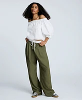 Kenneth Cole Women's Cropped Off-The-Shoulder Top
