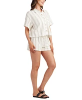 Bcx Juniors' Striped Short-Sleeve Shirt