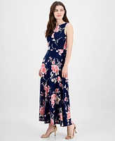 Sandra Darren Women's Floral-Print Sleeveless Maxi Dress