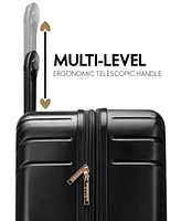 Elle Louvre 2-Piece Expandable Retro Spinner Luggage Set