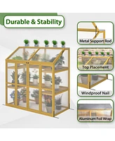 Wooden Garden Greenhouse: Polycarbonate Shed for Plant Protection