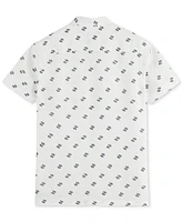 Scotch & Soda Men's Printed Short Sleeve Linen Button-Front Shirt