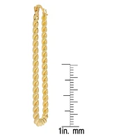 Macy's Twist Rectangle 14K Gold Plate Earrings
