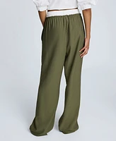Kenneth Cole Women's Pull-On Wide-Leg Drawstring Pants