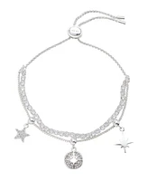 Unwritten Cubic Zirconia and Crystal Celestial Bolo Bracelet