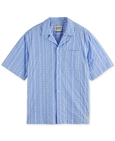 Scotch & Soda Men's Relaxed-Fit Stripe Short-Sleeve Shirt
