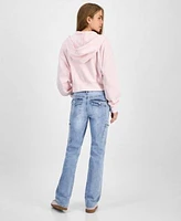 Hippie Rose Juniors Drop Shoulder Hoodie Just Polly Juniors Raglan T Shirt Madden Girl Juniors Cargo Bootcut Jeans