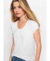 Olsen Women's Placement Puff Print T-Shirt