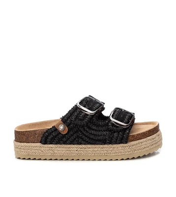 Women's Footbed Jute Wrapped Platform Sandals By Xti