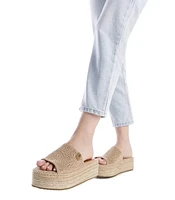 Women's Jute Wrapped Platform Sandals Refresh By Xti