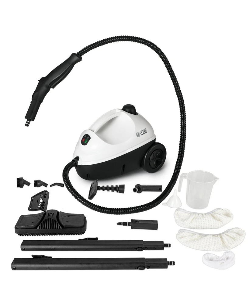Commercial Care Steam Cleaner, 1500W Multipurpose Steamer with Accessory Kit, Steamer for Clothes and Floor Steamer, Portable Steamer for Car Seat, Ca