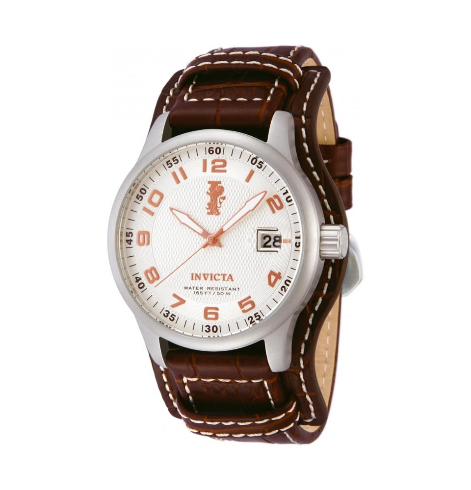 Invicta Men's 12552 I-Force Quartz 3 Hand Silver Dial Watch