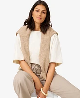 Cable & Gauge Women's Linen Blend Crop Pant