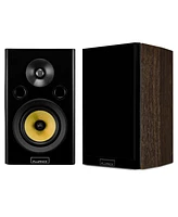 Fluance Signature HiFi Compact Surround Sound Home Theater 5.1 Channel Speaker System including 2-Way Bookshelf, Center Channel, Rear Surround Speaker