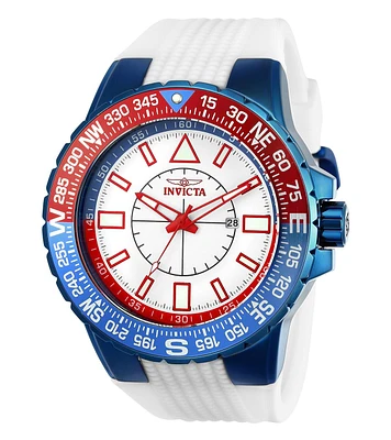 Invicta Men's 23997 Aviator Quartz 3 Hand White Dial Watch