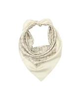 Coach Women's Textured Signature Print Silk Square Scarf