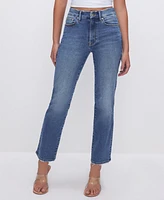 Good American Women's Always Fits Legs Straight-Leg Jeans