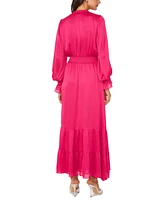 Vince Camuto Women's Smocked-Waist Tiered Maxi Dress
