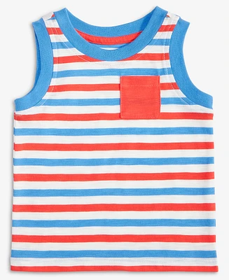 First Impressions Baby Boys Patriot Stripe Tank Top, Exclusively at Macy's