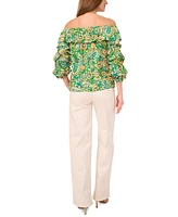 Vince Camuto Women's Bubble-Sleeve Off-The-Shoulder Top