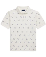 Polo Ralph Lauren Men's Big & Tall Dog-Print Mesh Shirt