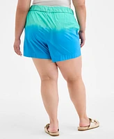 On 34th Trendy Plus Ombre Drawstring Shorts, Exclusively at Macy's