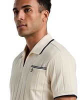 Original Penguin Men's Slim-Fit Ribbed Open Collar Polo