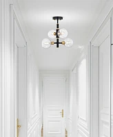 Home Accessories 15" Silvia 4-Light Indoor Semi-Flush Mount Ceiling Light