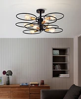 Home Accessories 28" Camilla 9-Light Indoor Semi-Flush Mount Ceiling Light