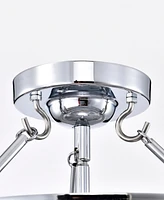 Home Accessories 15" Latona 3-Light Indoor Semi-Flush Mount Ceiling Light