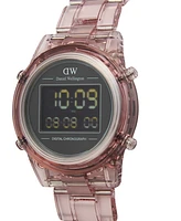Daniel Wellington Women's Chronograph Pink Plastic Watch, 36mm