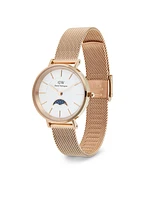 Daniel Wellington Women's Analog Rose Gold Tone Stainless-Steel Watch, 32mm