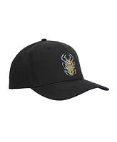 Dc Comics Men's Blue Beetle Scarab Logo Black Elite Flex Precurve Snapback Hat