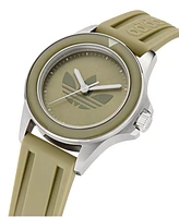 adidas Unisex Analog Multicolor Silicone Watch, 44mm