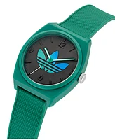 adidas Unisex Analog Green Resin Watch, 38mm