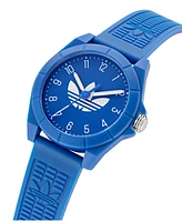adidas Unisex Analog Blue Resin Watch, 41mm