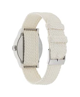 adidas Unisex Analog White Nylon Watch, 39mm