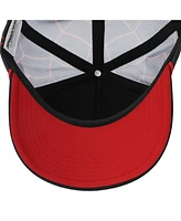 Marvel Men's Spider-Man Into The Spider-Verse Miles Morales Spidey Sense Adult Black Trucker Hat
