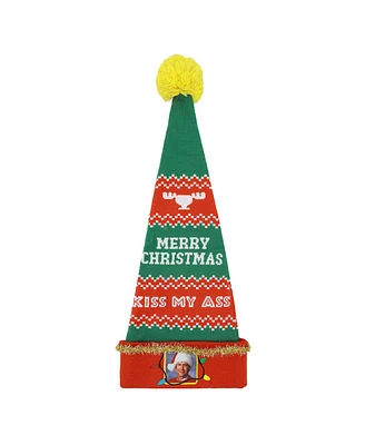 National Lampoon Men's 's Christmas Vacation Clark Red & Green Santa Hat