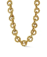 Rachel Zoe Gold Plated Chunky Twist Link Choker Necklace