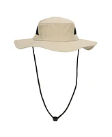 Generic Men's 2-Pack Charcoal & Khaki Wide Brim Technical Boonie Sun Hat with Vented Mesh Piecing