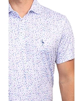 Tailorbyrd Men's Ditzy Floral Performance Polo