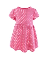 Hudson Baby Girls Cotton Dresses, Cherries