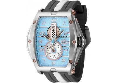 Invicta Men's 47385 Invicta Racing Quartz Multifunction White, Silver, Brown, Rose Gold, Light Blue Dial Watch